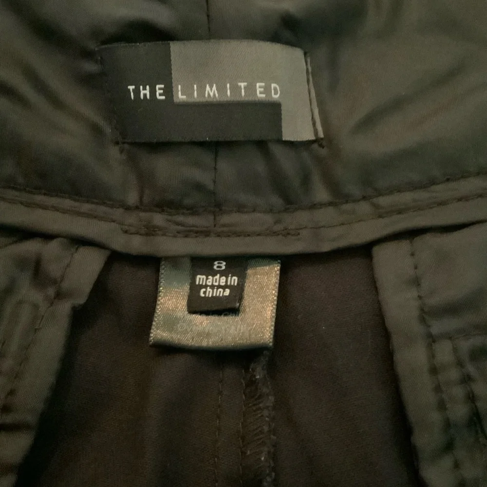 The Limited Shorts Black Tailored Bermuda High Waist Pockets Size 8